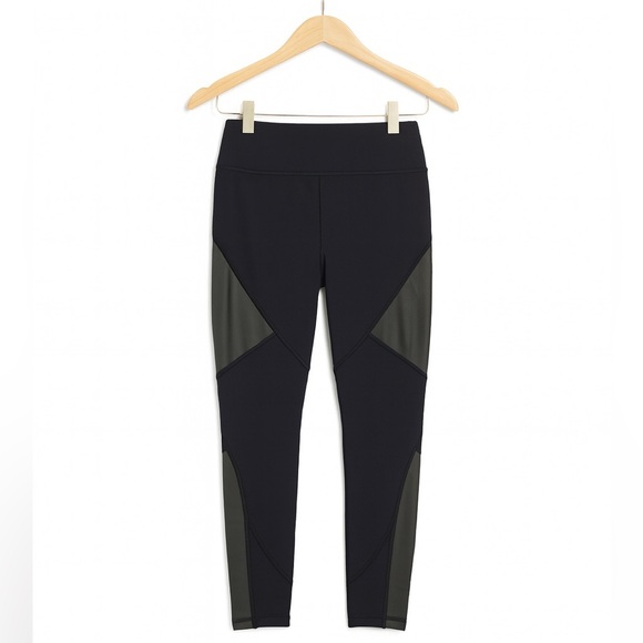 CALIA by Carrie Underwood Essential Ankle Leggings Faux Leather Accents Sz Small - Picture 1 of 3